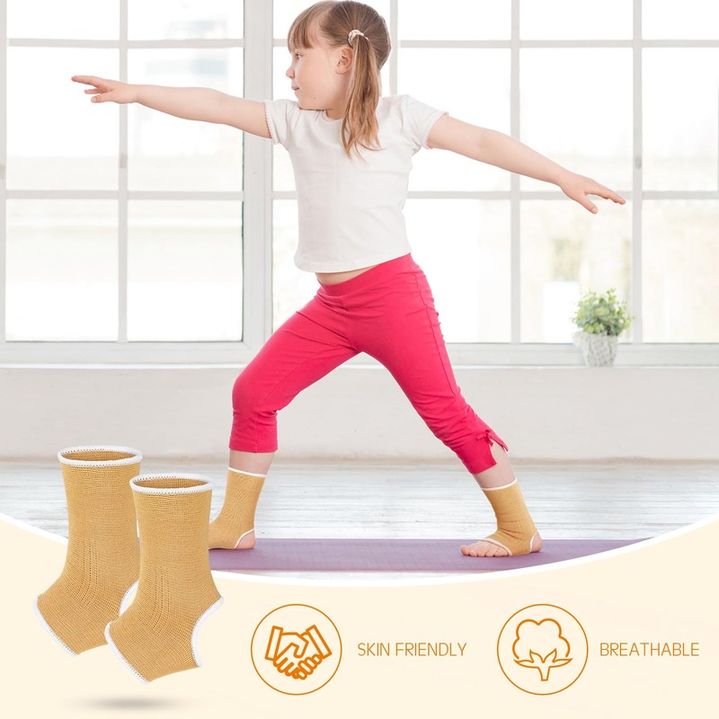 Haysandy 4 Pieces/ 2 Pair Kids Ankle Support Brace Elastic