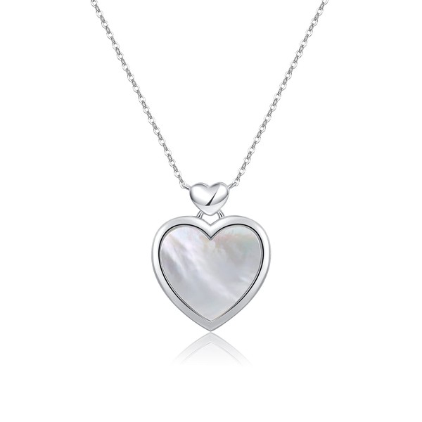 Madison Tyler S925 Sterling Silver Locket Necklace | Heart Shell