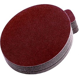 Starcke Premium 9 Inch PSA Sanding Discs - Aluminum Oxide Self Adhesive Sticky Back - for Wood and Metal (10, 80 Grit)