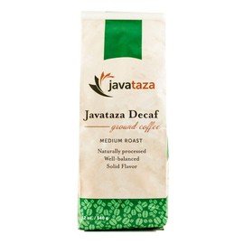 Javataza Decaf Coffee -12 oz Fairly Traded, Naturally Shade Grown (Ground)