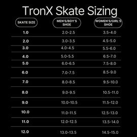 TronX Stryker 3.0 Senior Adult Junior Kids Inline Roller Hockey Skates, New for 2023 (Skate Size 9 (Shoe Size 10-10.5))