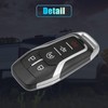 X AUTOHAUX 2pcs 5 Button Replacement Key Fob Case Keyless