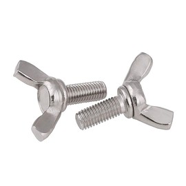 BOZONLI Butterfly Wing Screws Thumb Screws Wing Bolts Stainless Steel, M6×12mm,5 pcs