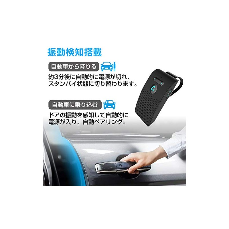 Hands Free Wireless Speaker, Bluetooth Car Call Kit, Japanese Announcements,