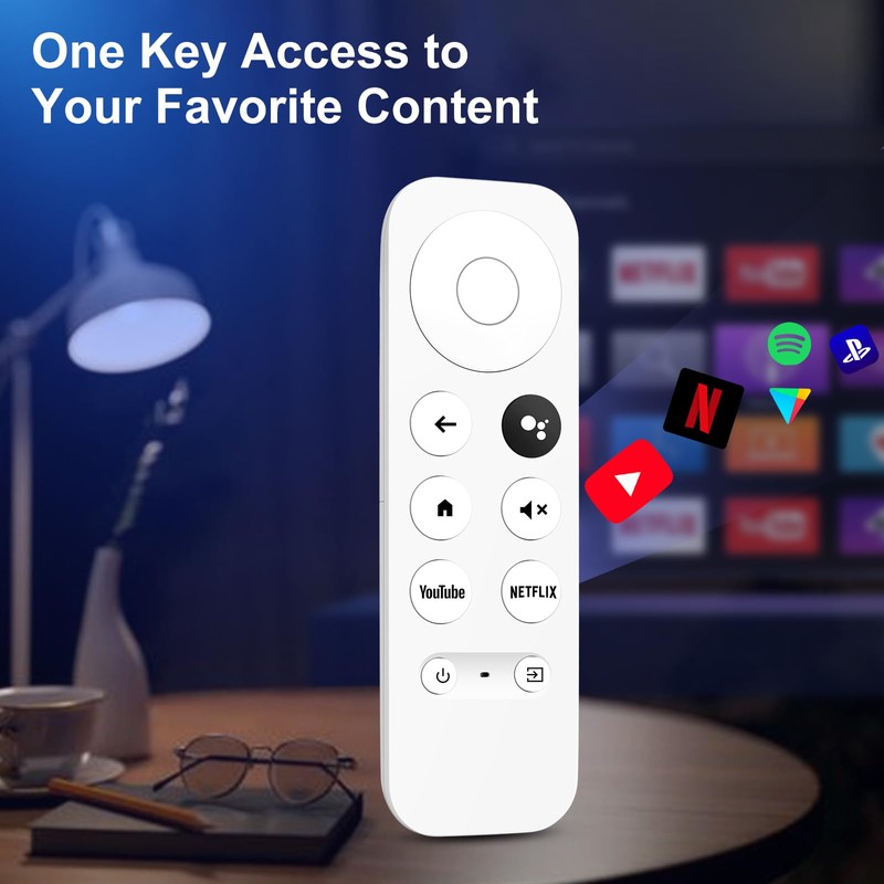Voice Remote for Google Chromecast TV, G9N9N Replacement Remote Control