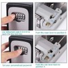 Key Safe Wall Mounted Lockbox - BeskooHome Waterproof Combination Key