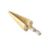 3Pcs Juego de Brocas Escalonadas High Speed Steel HSS Hex