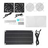 Solar Powered Fan 10W 6V Portable Monocrystalline Silicon PET Laminated