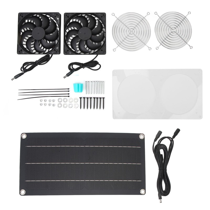 Solar Powered Fan 10W 6V Portable Monocrystalline Silicon PET Laminated