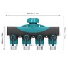 4 Way Hose Splitter Metal Valve Water Distribution Controller Connector