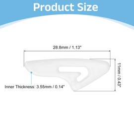 uxcell 25Pcs Blade Knife Tip Protector Cover, 28.8 x 11 x 3.55mm Plastic Knife Guard Sleeves Clear Knife Blade Tip Sleeves Cover for Kitchen