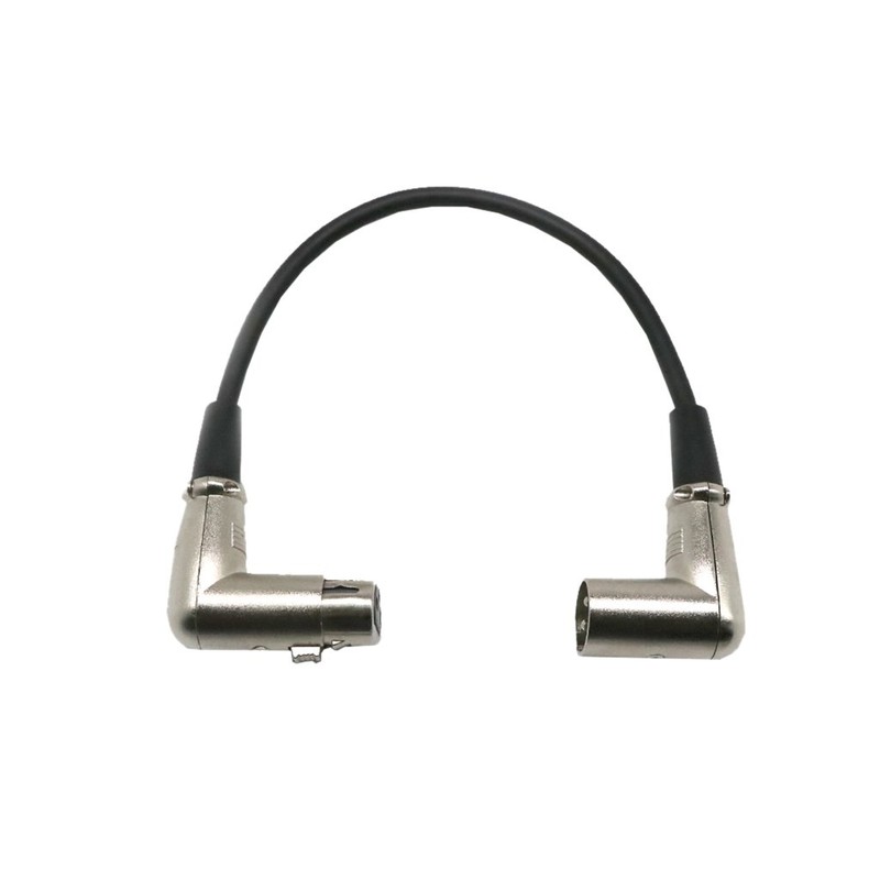 Sharplace XLR Right Angle 90 Degree Female to Male Mic
