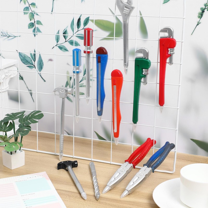 NUOBESTY Novelty Tool Pens Set: 12pcs Repair Tools Shaped Writing