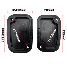 Motorcycle Brake Clutch Master Cylinder Covers Aluminum Left and Right Brake Reservoir Cylinder Cover for Harley Touring Street Electra Glide Road King & Tri Glide Ultra Classic