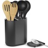 KOOK TIME Kitchen Utensil Holder with Removable Spoon Rest -