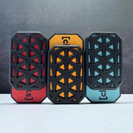 Clickbricks Stride 3D Magnetic Fidget Slider - Sleek Portable Design, Ultra-Satisfying Clicks & Slides, Available in Various Color Combinations, BPA Free:_Black + Gray