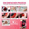 DERMAWAX Dermawax 500 Gramm Rose Wax Perlen mit Kokosöl- Professionelles
