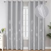 Estelar Textiler Light Grey Blackout Curtains 108 Inches Long, Silver