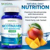 Natural Nutrition Nicotinamide with Resveratrol 1200mg Vitamin B-3 - 120
