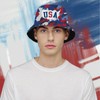 USA Bucket Hat for Women Men Funny 4th of July