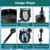 Portable Camping Shower Kit: 7ft Tent, 6000mAh Pump, 1500W Heater
