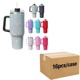 40 Oz H2.0 Dishwasher Safe Insulated Cup 40oz Water Flask for Daily Office Outdoor Activitycolor: 8 colors mixed, capacity: 40 oz