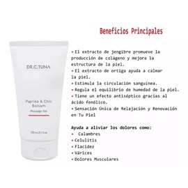 Farmasi Dr. C. Tuna Paprika & Chile Balsam - Gel de Masaje Anticelulítico, Antiflacidez y Descontracturante - 150ml