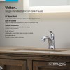 KOHLER Sterling 24819-4N-CP Valton Single-Handle Bathroom Sink Faucet, 0.5 GPM,