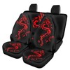 Forchrinse Red Dragon Car Seat Covers,Full Set Soft Front and
