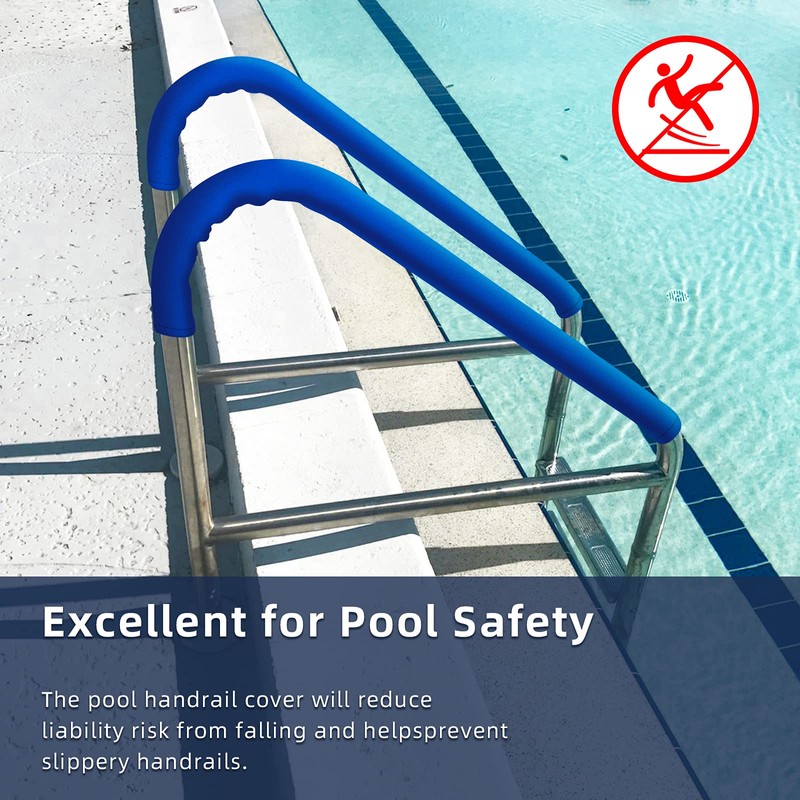 Tanzfrosch Pool Handrail Cover 4 Feet Slip Resistant Rail Grip