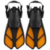 2pcs Adjustable Snorkel Fins Soft TPR Open Heel Long Diving