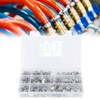 Onewer Hose Clamp Kit, 160 Pcs Hose Clamps Silver 304