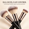 Professional Makeup Brush Set with Soft Fluffy Bristles for Foundation,