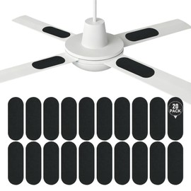 20-Piece Ceiling Fan Air Filter Pack, Fragrance-Free Activated Coconut Shell Carbon Ceiling Fan Air Filter,Magic Eraser Design, Easy-Apply Universal Filter, Bringing Fresher and Cleaner Air