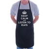 Print4U Keep Calm And Listen To Elvis BBQ Cooking Funny