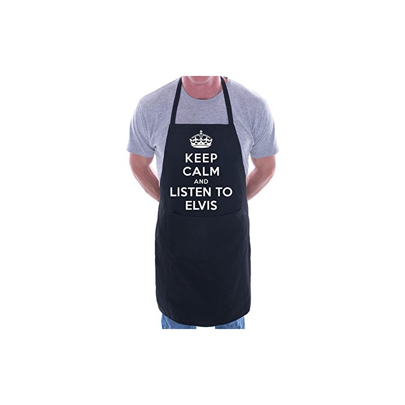 Print4U Keep Calm And Listen To Elvis BBQ Cooking Funny