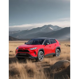 Saleago 6pcs Tape-On Window Rain Guards Fit for Toyota RAV4 2019-2025, Extra Durable Window Visors for RAV 4 Window Deflectors Vent Visors Vent Shades Car Accessories-6pcs