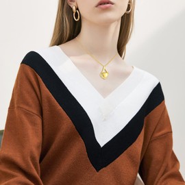 Cremation Jewelry 925 Sterling Silver Teardrop Urn Necklace for Ashes Heart Shape Memorial Keepsake Pendant for Human Ashes for Women Gift (GOLD)