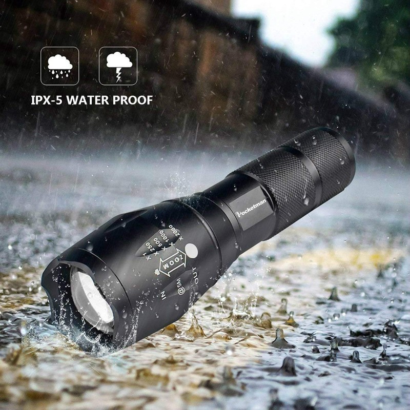 LED Tactical Flashlight Super Bright LED Flashlights Portable Outdoor Water