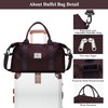 Travel Bag for Women, Overnight Duffel Weekender Bag with Toiletry