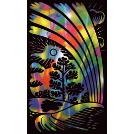 Mammut Mini Scraper Picture, Approx. 11 cm x 18 cm, Rainbow, rainbow