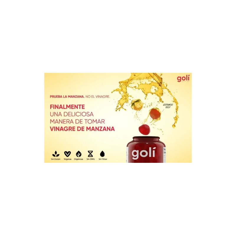 Goli Vinagre De Manzana 60 Gomitas Vitamin B12