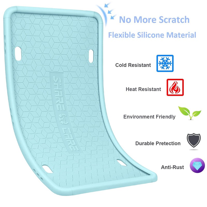 QiqaMole 2 Pack Silicone License Plate Frame Front Back License
