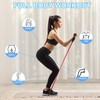 PATIKIL 30Lbs Resistance Bands with Foam Handles Black