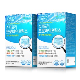 One day well-being Super Free Probiotics Lactobacillus for the whole family 2g x 30 packets, 2 month supply (2 units) King Premium Probiotics / 슈퍼프리 프로바이오틱스 온가족 유산균 2g x 30포 2개월분(2개) 킹프리미엄프로바이오틱스
