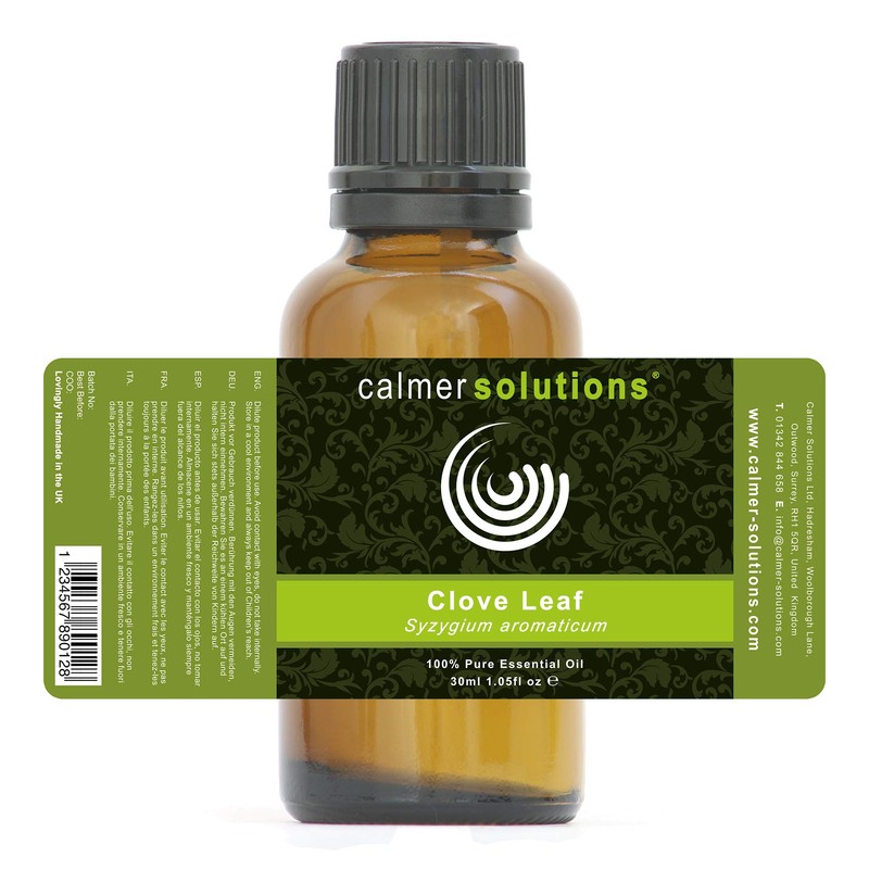 Calmer Solutions Clove Leaf Essential Aromatherapy Oil 30ml