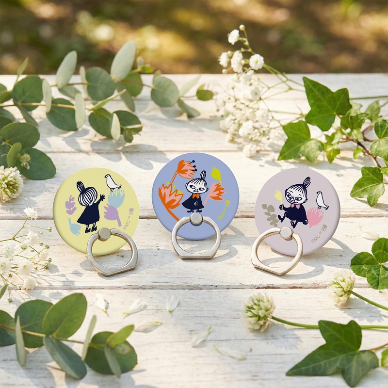 Rayout RJ-AMGR3C/MT114 Smartphone Ring, Moomin, Little Mi, Magsafe, Magnetic Stand,
