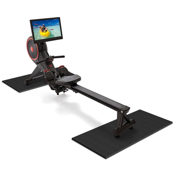 Double Mat Compatible Rowing Machine, Treadmill Mat,Exercise Bike Mats for