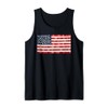 Patriotic Quilter's Delight Patchwork American Flag Unique Tank Top