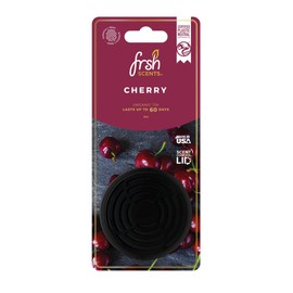 FRSH Scents FR-P-1207 Black Cherry 42G Scented Organic Tin Air Freshener - Lifespan of Upto 60 Days - Ideal for your Car, Home & Workplace - 1 Tin Supplied